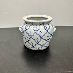 The Traditions Collection Clemson SC Blue and White‎ Floral Vase Decor